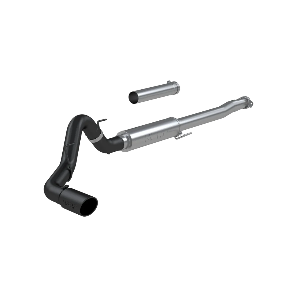 MBRP 4" CAT BACK EXHAUST RACE PROFILE SINGLE SIDE EXIT BLACK TIP FORD F150 21-26