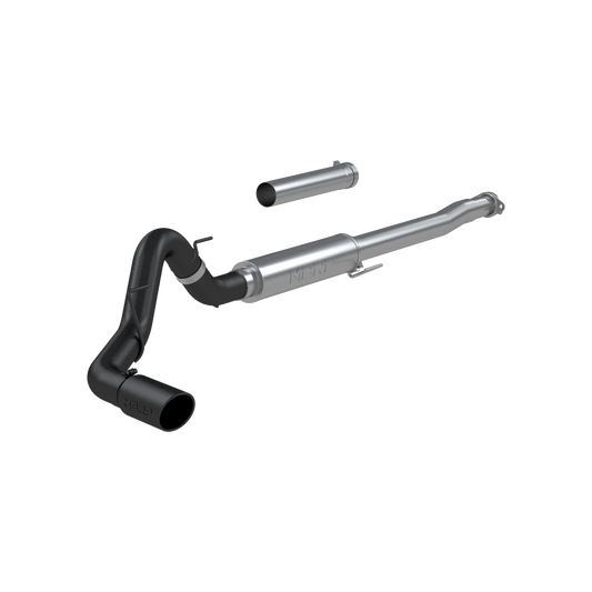 MBRP 4" CAT BACK EXHAUST RACE PROFILE SINGLE SIDE EXIT BLACK TIP FORD F150 21-26
