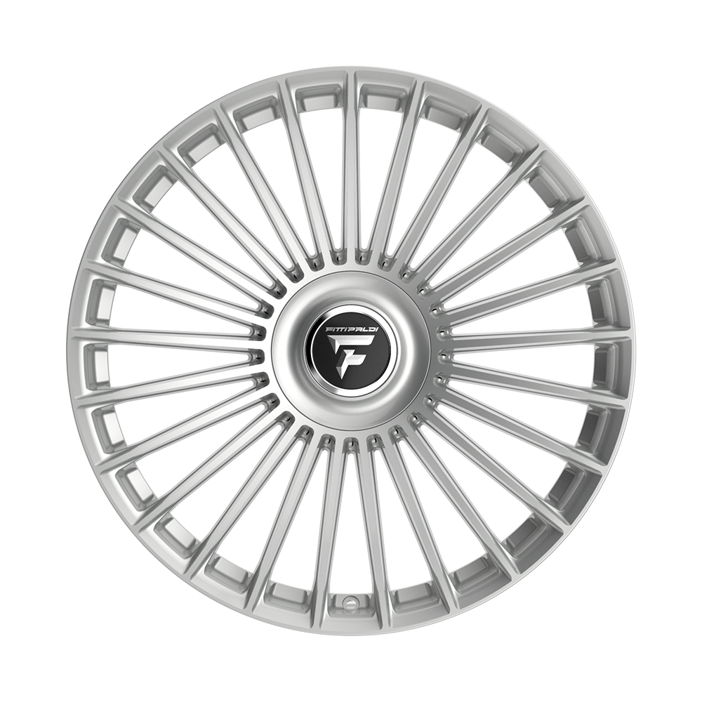 FITTIPALDI WHEELS FS370 22X9.5 6X135 +25 OFFSET HYPER SILVER FORD F150 04-26