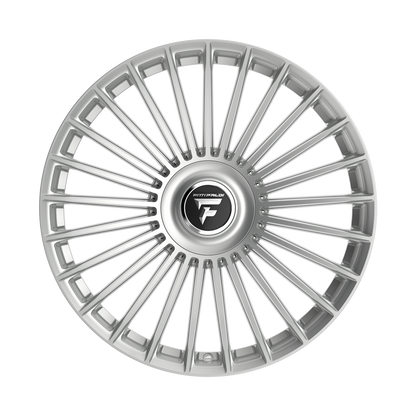 FITTIPALDI WHEELS FS370 22X9.5 6X135 +25 OFFSET HYPER SILVER FORD F150 04-26
