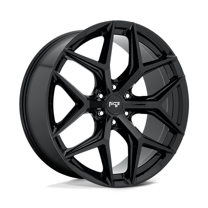 NICHE WHEELS VICE SUV 24X10 6X135 +30 OFFSET GLOSS BLACK FORD F150 04-26