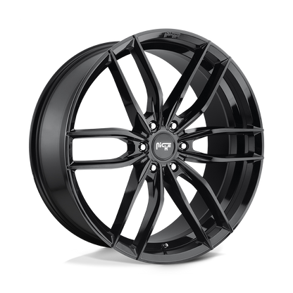 NICHE WHEELS VOSSO 22X9.5 6X135 +30 OFFSET GLOSS BLACK FORD F150 04-26